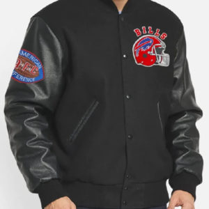 90’s Buffalo Bills Letterman Black Varsity Jacket