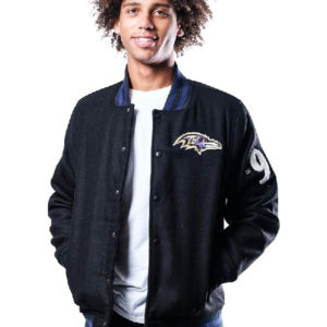 Baltimore Raven Ultra Game NFL Varsity Coaches Jacket