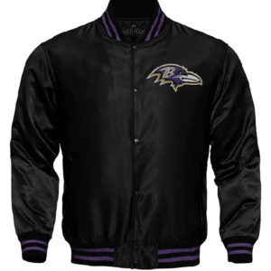 Baltimore Ravens NFL Starter Locker Room Satin Varsity Jacket