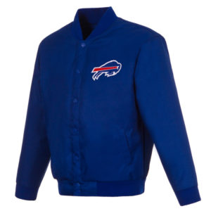 Buffalo Bills NFL Jh Design Royal Poly Twill Varsity Jackets