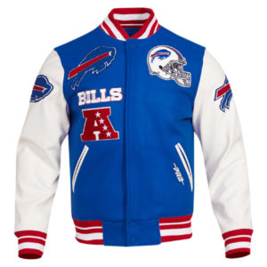 Buffalo Bills NFL Pro Standard Mash Up Royal_White Varsity Jacket