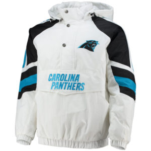 Carolina Panthers Starter White_black Hoodie Jacket (1)