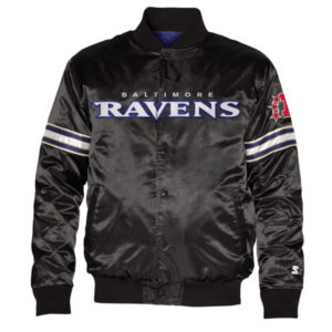 NFL Baltimore Ravens Starter Black Varsity Jacket