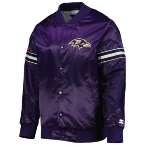 NFL Baltimore Ravens Starter The Pick and Roll Purple Jacket