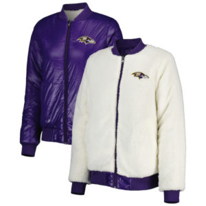 NFL Baltimore Ravens Switchback Reversible Bomber Jacket