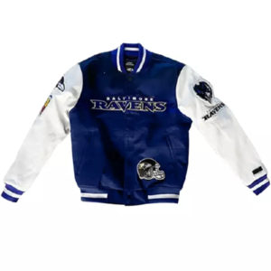 NFL Bartel Baltimore Ravens Varsity Wool Jacket