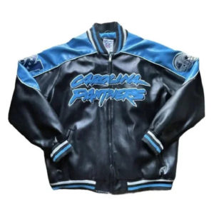 NFL Carolina Panthers Autographed Team Leather Jacket