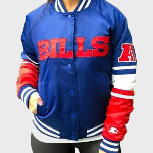 Women's Buffalo Bills Letterman Varsity Jacket