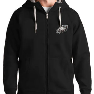 Antigua Victory Philadelphia Eagles Black Fleece Hoodie