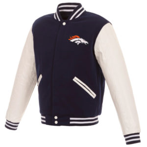 Denver Broncos NFL Pro Line by Fanatics Branded Reversible Wool Jacket