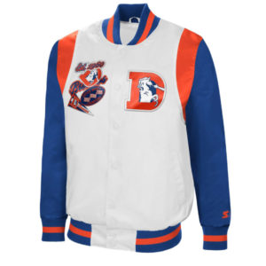 Denver Broncos White_Royal The All-American SDenver Broncos White_Royal The All-American Satin Jacketatin Jacket