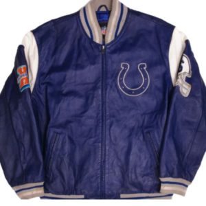 Indianapolis Colts Super Bowl Champion Faux Leather Jacket