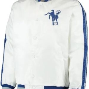 Indianapolis Colts White Satin Jacket