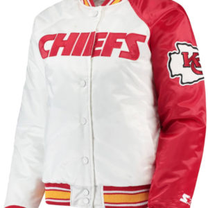 Kansas City Chiefs Red And White Starter Bomber Jacket