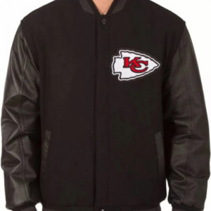 Kansas City Chiefs Black Wool Varsity Jacket