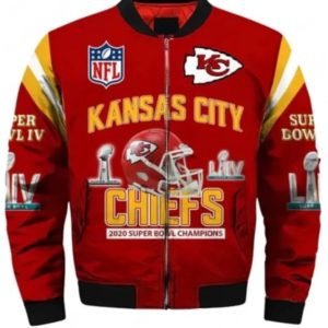 Kansas City Chiefs Super Bowl Liv Red Cotton Bomber Jacket