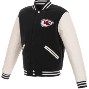 Kansas City Chiefs Wool Varsity Black/White Jacket