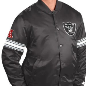 Las Vegas Raiders Starter Black Full-Snap Jacket