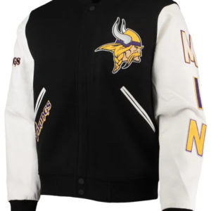 Minnesota Vikings Logo Wool Varsity Full-Zip Jacket