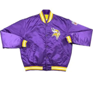 Minnesota Vikings Satin Fabric Purple Jacket