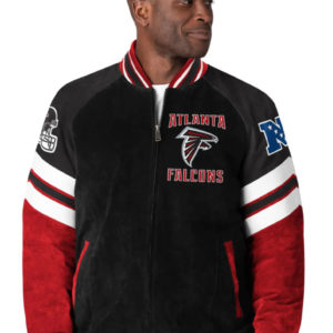 NFL Atlanta Falcons Suede Leather Jacket