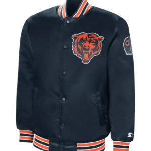 NFL Beck Chicago Bears Starter Satin Varsity Jacket