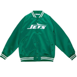 NFL New York Jets Green Satin Jacket