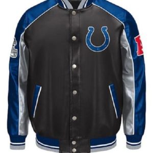 NWT NFL Indianapolis Colts Faux Leather Jacket