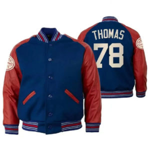 New York Giants Andrew Thomas Varsity Wool Jacket