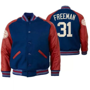 New York Giants Devonta Freeman Wool Varsity Jacket