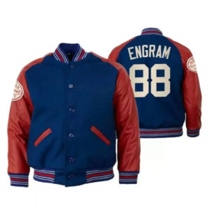 New York Giants Evan Engram Wool Varsity Jacket