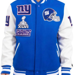 New York Giants Mash Up Wool Varsity Jacket