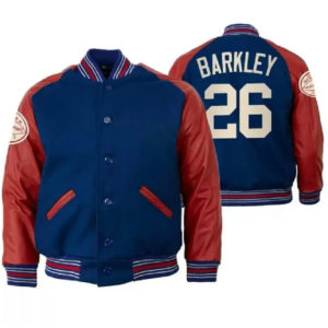 New York Giants Saquon Barkley Wool Varsity Jacket