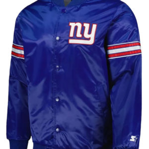 New York Giants The Pick and Roll Royal Blue Jacket