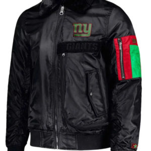 New York Giants Ty Mopkins Satin Jacket