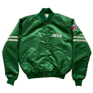 New York Jets 80s Green Satin Jacket