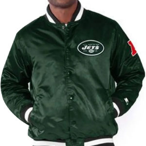 New York Jets Dark Green Satin Jacket