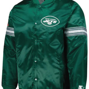 New York Jets Green Satin Jacket