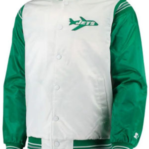 New York Jets Starter White and Green Jacket