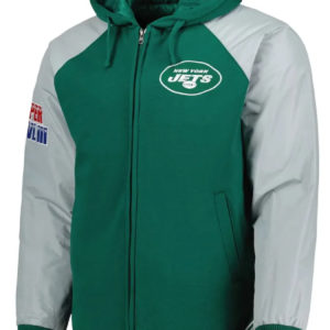 New York Jets Wool Varsity Hooded Jacket