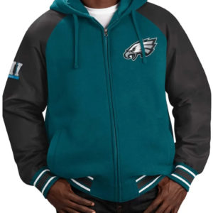 Philadelphia Eagles Defender Green Hoodie Varsity Jacket