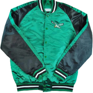 Philadelphia Eagles Green and Black Blocked Jacket