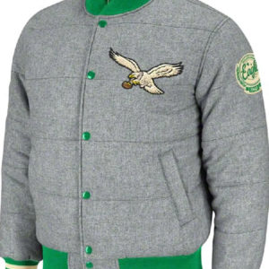 Philadelphia Eagles Wool Varsity Puffer Jacket