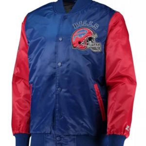 Buffalo Bills Locker Room Throwback Royal Blue And Red Jacket