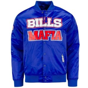 Buffalo Bills Mafia Royal Blue Satin Jacket