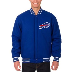 Buffalo Bills NFL Royal Varsity Wool Jacket