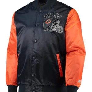 Chicago Bears Locker Room Throwback Satin Jacket