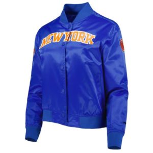 Classics NY Knicks Royal Satin Jacket