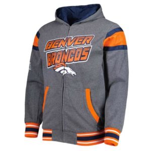 Denver Broncos Extreme Gray Hoodie