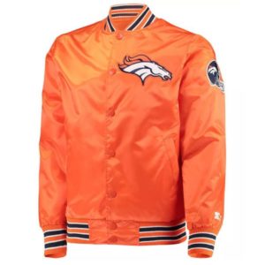 Denver Broncos Retro The Diamond Orange Satin Jacket